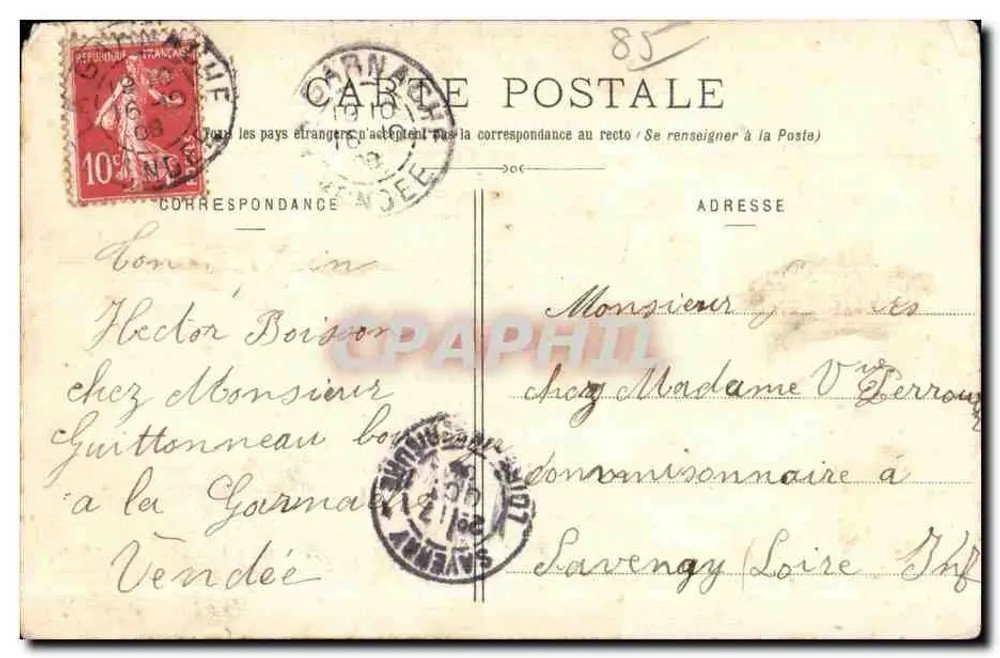 Vendéan-Tänze - Die Maraîchine (1) — Sammlung Bontain, Crêts-de-Ve - Rückseite