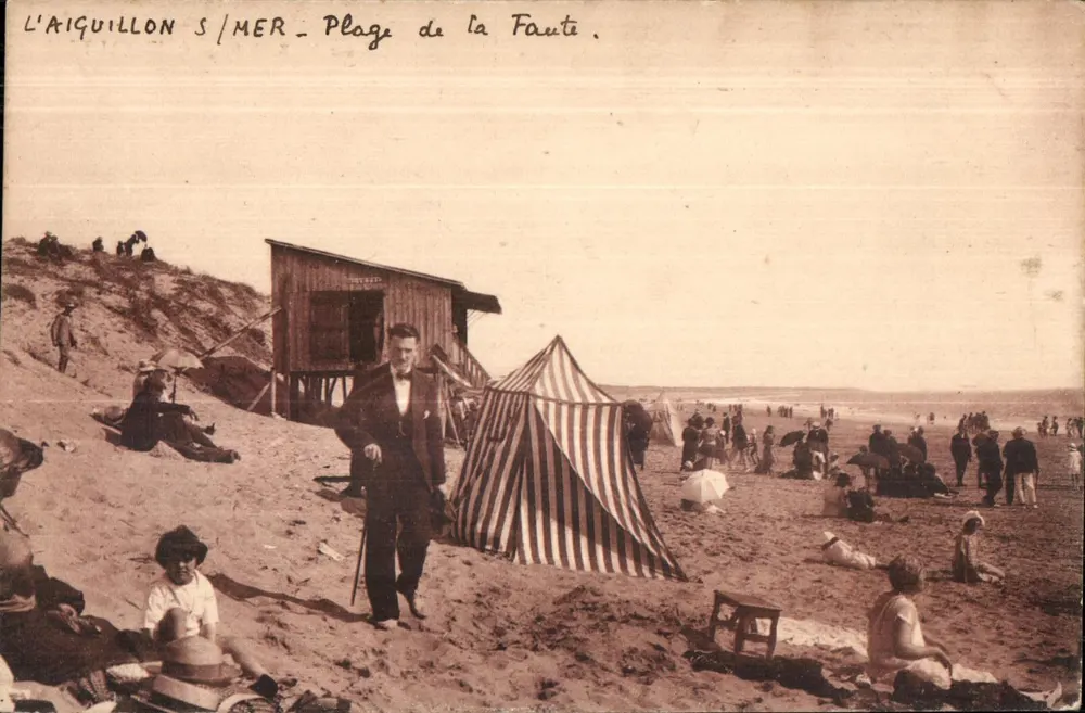 L'AIGUILLON-sur-MER — Strand van de Faute — Artistieke uitgave R. Bergevin - Voorkant