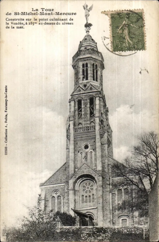 La Tour de St-Michel-Mont-Mercure — Fontenay-le-Comte, Vendée — Sammlung A. Robla, n° 01598 - Vorderseite