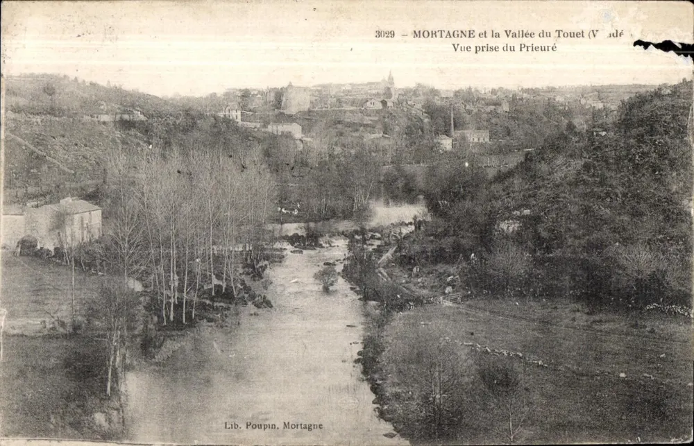 Mortagne und das Tal des Touet — Aufnahme vom Prieuré — Lib. Poupin, Mortagne - Vorderseite
