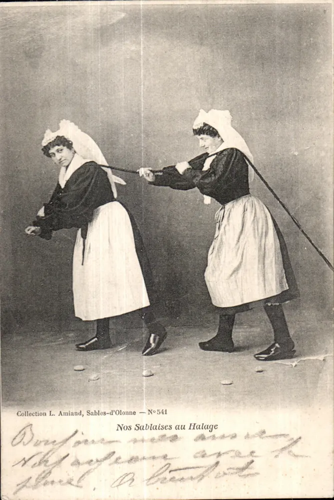 Sables-d'Olonne — Unsere Sablaisen beim Halage — Sammlung L. Amiand, N°541 - Vorderseite