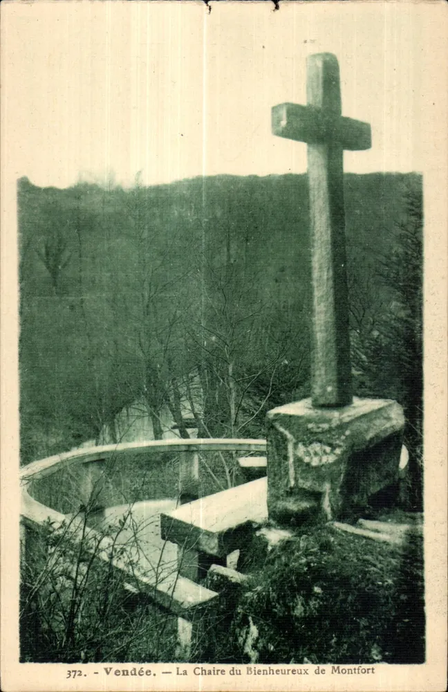 Der Thron des Seligen von Montfort — Vendée — Phototypie Jehly-Poupin, N°372 - Vorderseite