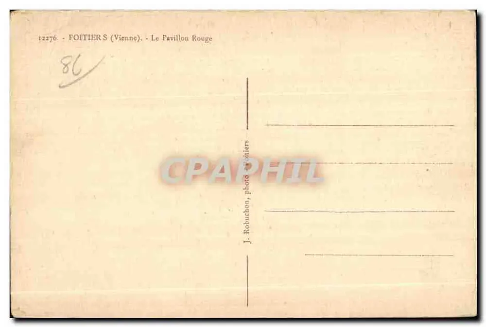 Foitiers (Vienne) — Le Favillon Rouge — J. Robuchon, foto Robuchon - Verso