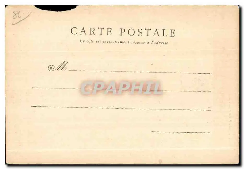 Poitiers — Viejo Castillo — Hachette, edit. París, foto. L. - Reverso