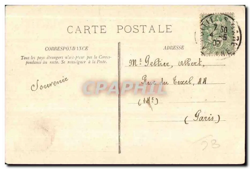 Poitiers — Interior de la Catedral — Imp.-Lib. J. Levrier - Poitiers - Reverso