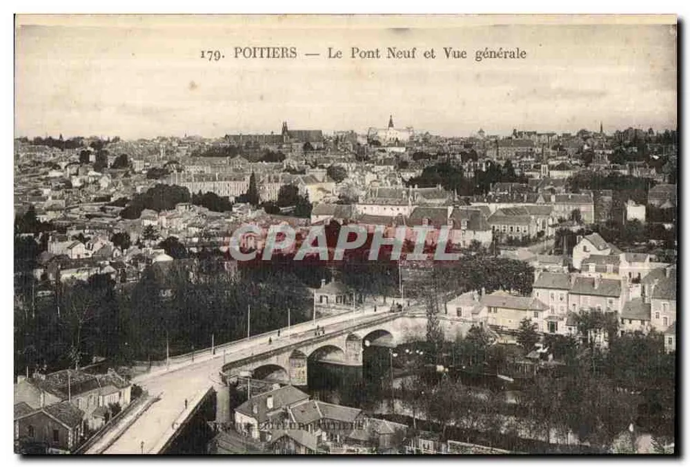 Poitiers — Der Neubruecke und allgemeiner Blick — Verlag C. T. S. Poitiers - Vorderseite