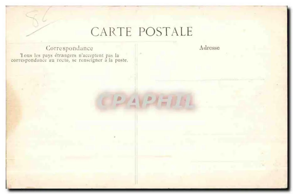 Poitiers — Le Clain — Notre-Dame des Dunes und die Casernes — H. W. T. - Rückseite