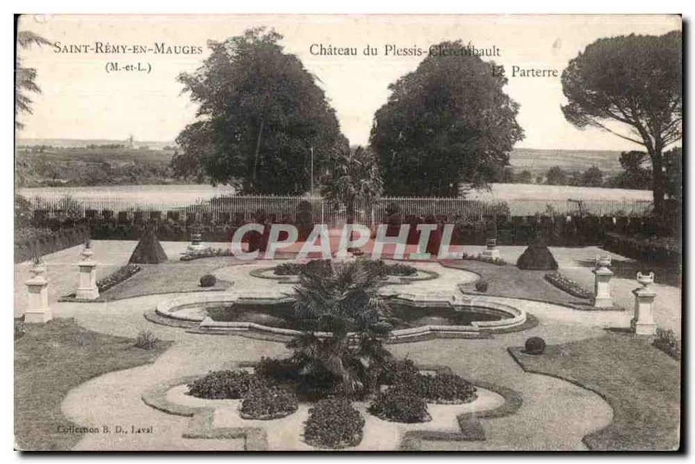 Saint-Rémy-en-Mauges — Schloss Plessis-Clercembault, Der Parterre — Collection B. D., Laval - Vorderseite