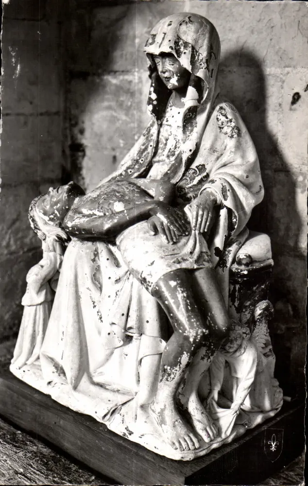 Pieta de Cunault — Igreja de Cunault (Maine-et-Loire) — Edições do J.S. Clermont-Ferrand — n°18 - Frente
