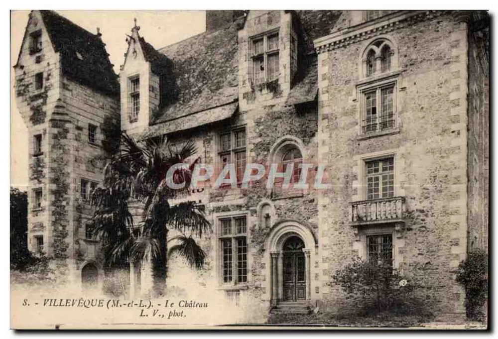 Villeveque (M.-r-l-L.) - O Castelo — L. V., fot. - Frente