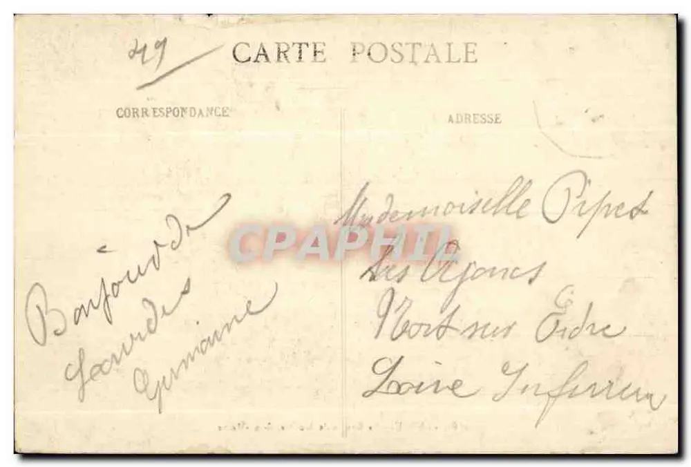 Die Grotte von Montreuil-sur-Maine — Anjou — Verlag Anjou, Nr. 1862 - Rückseite