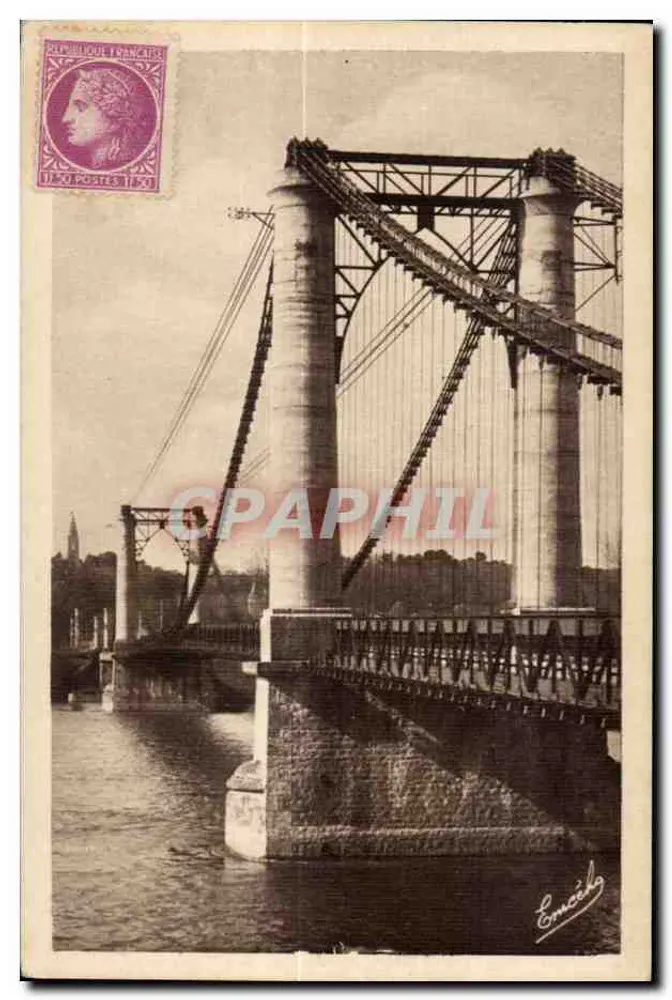 Ponte para St-Eusèbe em Gennnes (M.-at-L.) — Editor Emcâko - Frente