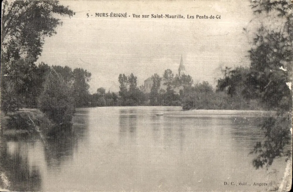 Murs-Érigné - Blick auf Saint-Maurille, Les Pents-de-Cé — D. C., verlegt, Angers - Vorderseite