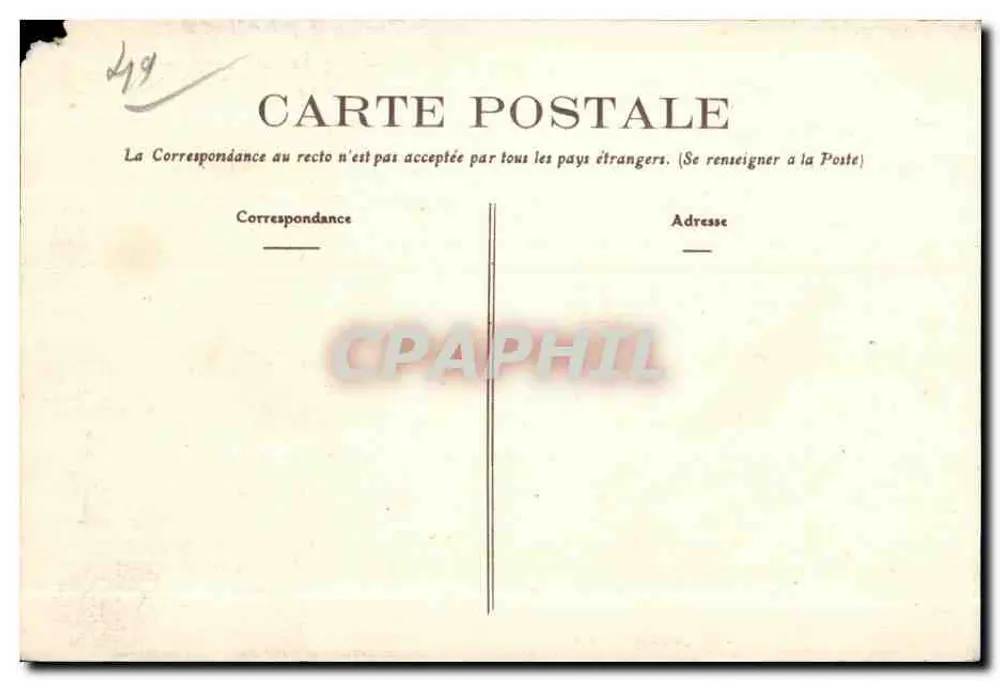 Murs (M.-et-Lr.) - Kirche und Hauptstraße — E. Georges, lib. Angers - Rückseite