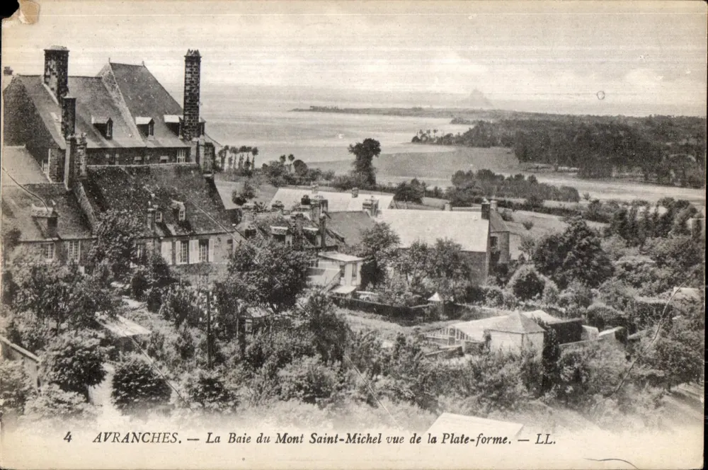 Avranches — Bucht des Mont Saint-Michel von der Plattform aus gesehen — LL. - Vorderseite