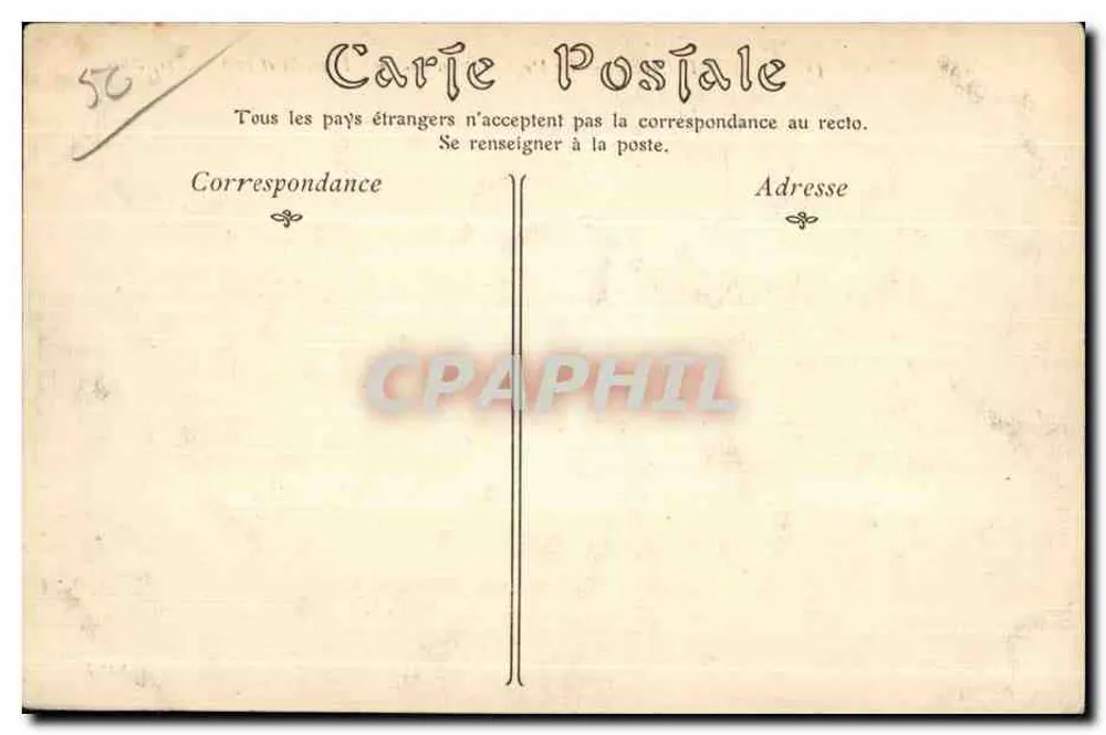 Avranches — Der französische Gedenkstein und die Unterprefektur - Rückseite
