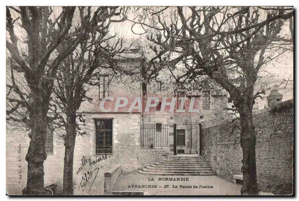 Avranches — Das Palais de Justice — Die Normandie 27 - Vorderseite