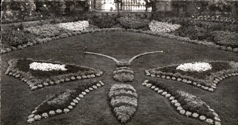 Avranches (Manche) — Der Botanische Garten — Der Schmetterling — Éditions Gaby, Nantes - Vorderseite