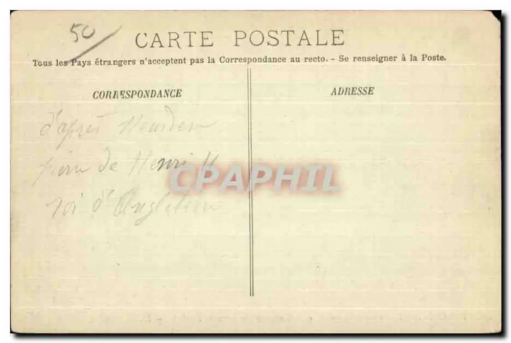 Avranches — Der Stein von Henri IV und der französische Gedenkstein — LL. - Rückseite