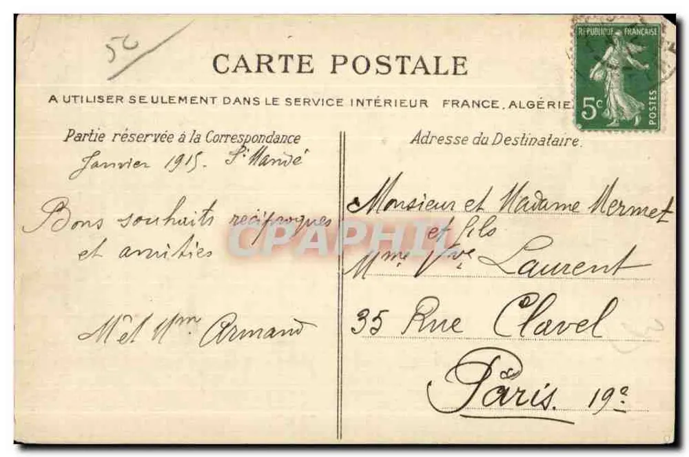 Avranches — Blick auf die Avranches-Landschaft — La C.F.A. - Rückseite