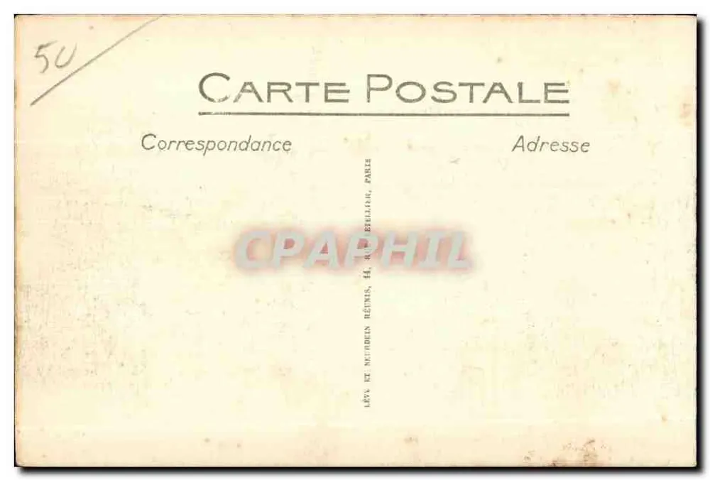 Avranches - L'Hôtel de Ville - LL - Verso