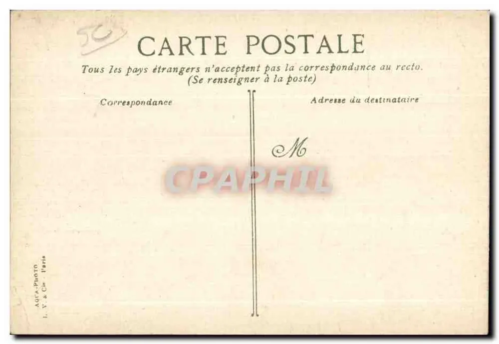 AvrancheS — Unterprefektur und französisches Gedenkmonument — L.V. & Cie - Rückseite