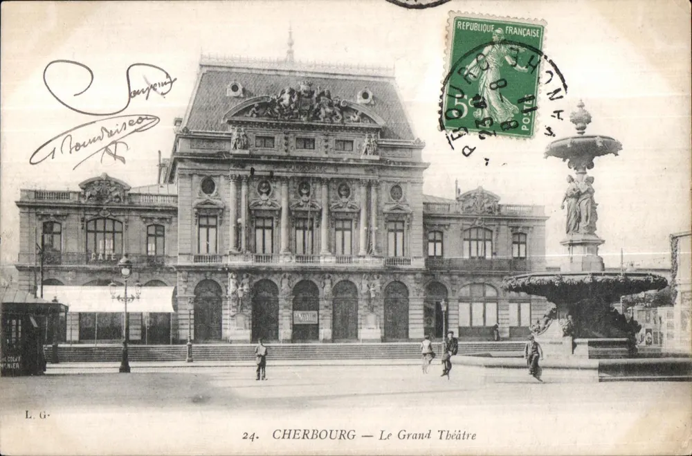 Cherbourg — El Gran Teatro — L. G. n°24 - Anverso