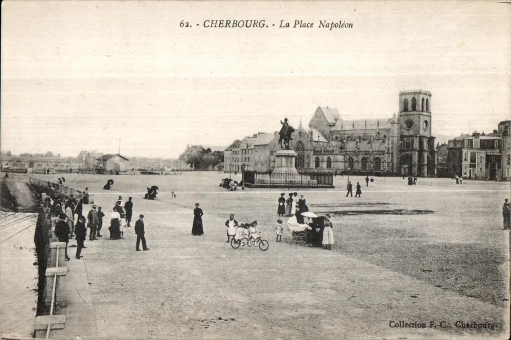 Cherbourg - Napoleon-Platz — Sammlung F. C., Cherbourg, Nr. 62 - Vorderseite