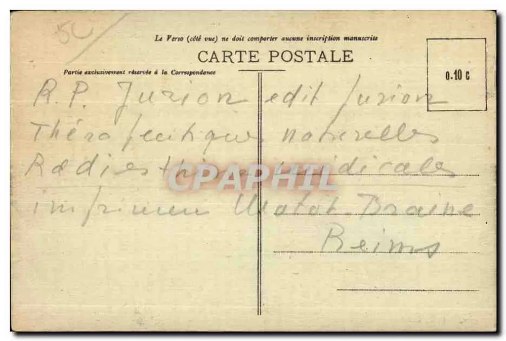 Cherbourg — Zerstörer bei stürmischem Wetter — Sammlung F. C., Cherbourg - Rückseite