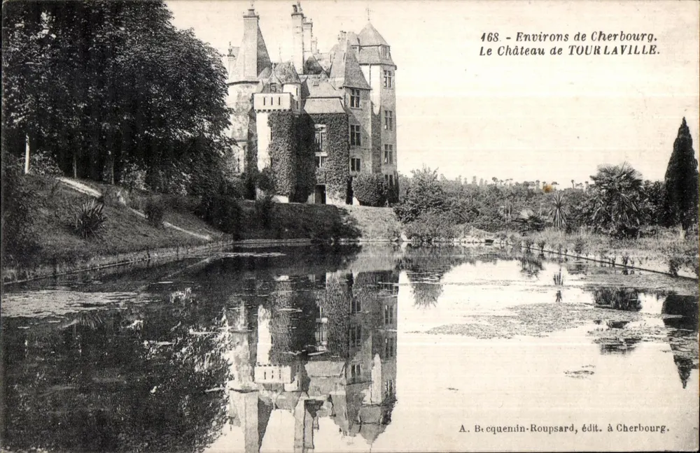 Schloss Tourlaville — Umgebung Cherbourg — A. B. cquenin-Roupsard, Verleger in Cherbourg - Vorderseite