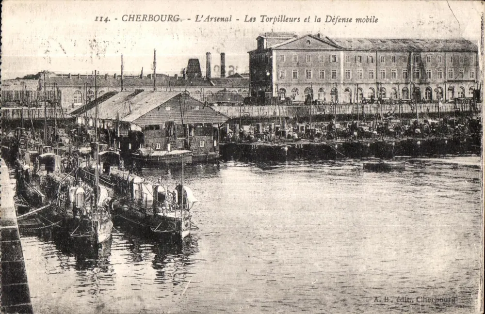 Cherbourg - Das Arsenal - Die Torpedos und die Mobile Verteidigung — A. B. édit., Cherbourg - Vorderseite