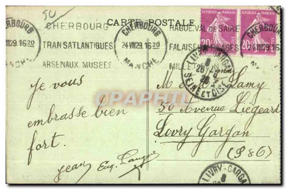 Cherbourg - Das Arsenal - Die Torpedos und die Mobile Verteidigung — A. B. édit., Cherbourg - Rückseite