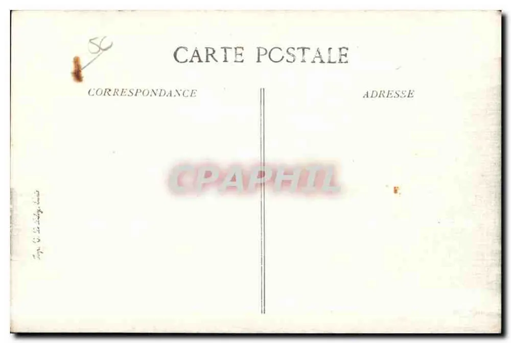 Cherbourg — O Hospital — Hospital - Asilo Civil - Verso