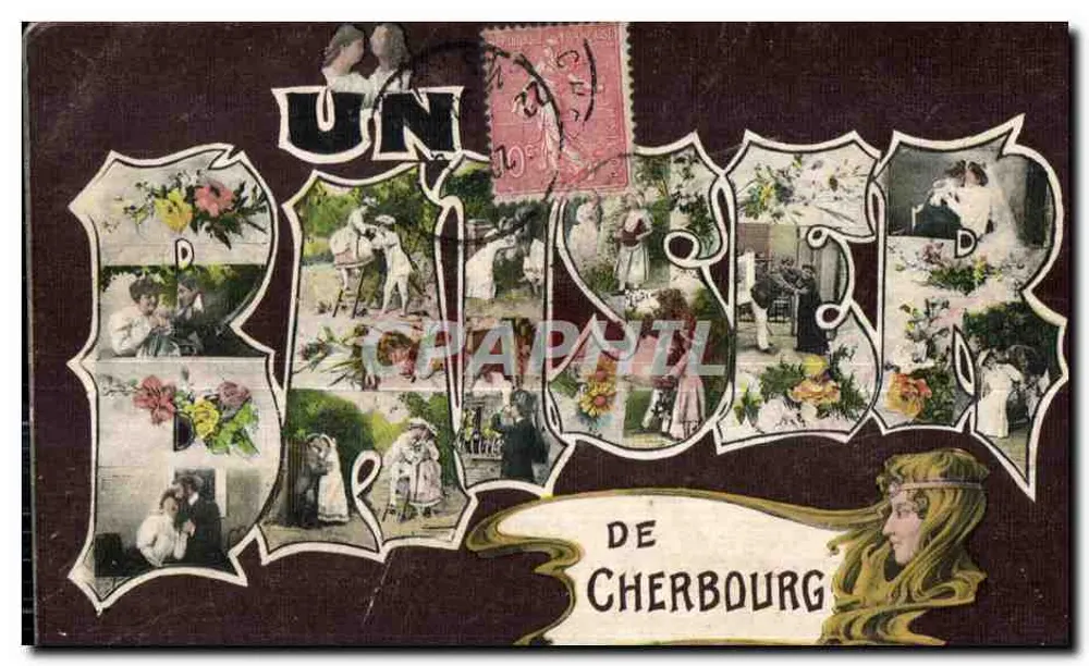 Um beijo de Cherbourg — editor anônimo, número de série não visível - Frente