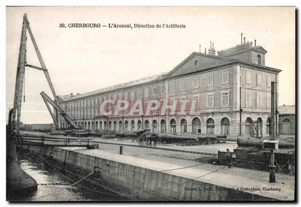 Cherbourg — Das Arsenal, Artilleriedepartement — Edition L. Ratti, Schreinerei und Konfektion, Cherbourg - Vorderseite
