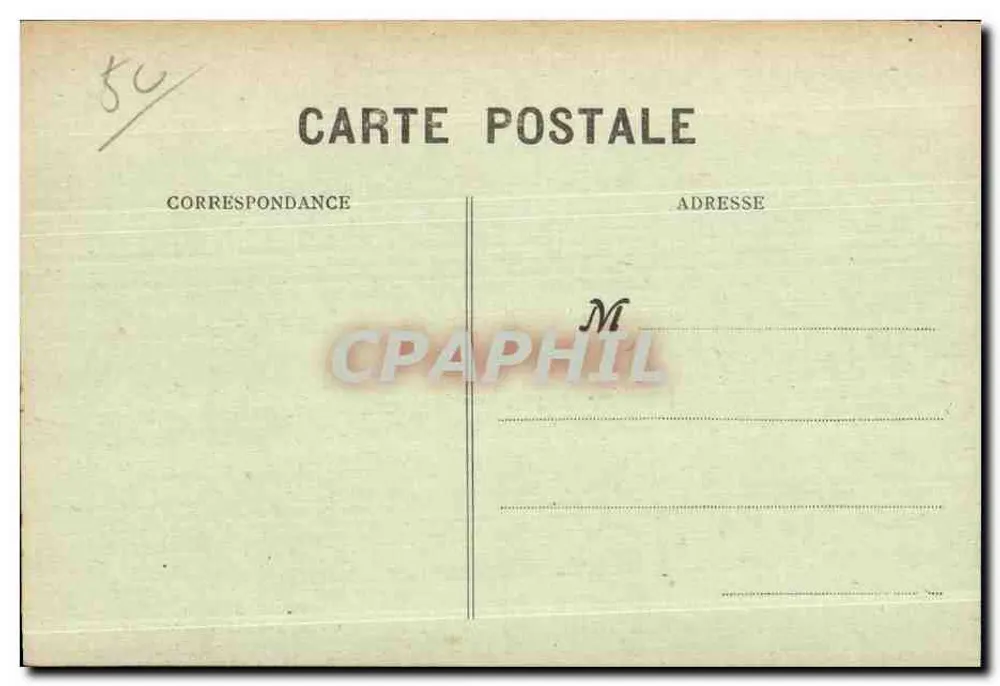 Cherbourg — Das Arsenal, Artilleriedepartement — Edition L. Ratti, Schreinerei und Konfektion, Cherbourg - Rückseite