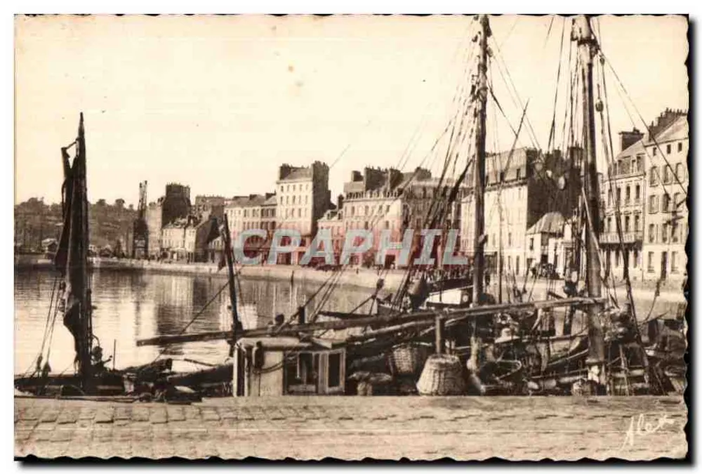 Cherbourg — Der Vorhafen und der Caligny-Kai — Alex, Cherbourg-Verlag - Vorderseite