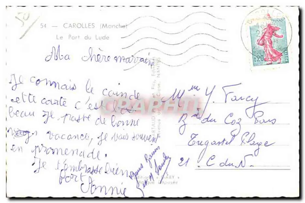Porto do Lude — vista da baía — editor Gaby, n°50 - Verso