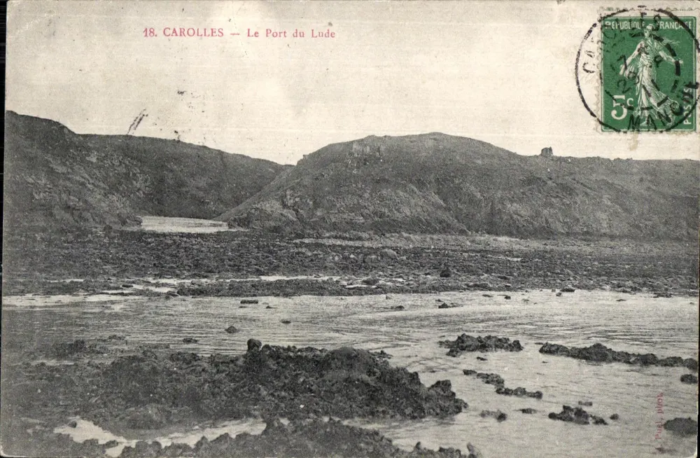 Carolles — O Porto do Lude — Editor desconhecido, n° 18 - Frente