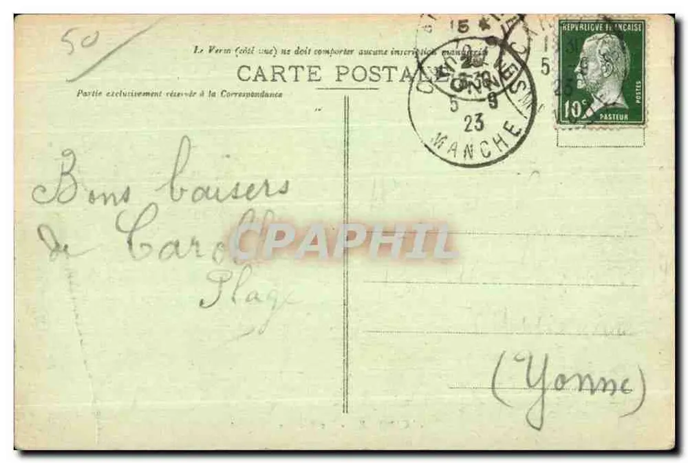 Carolles - De Roche — Uitgave van het Bazar Paraisen, Jallonville - Achterkant