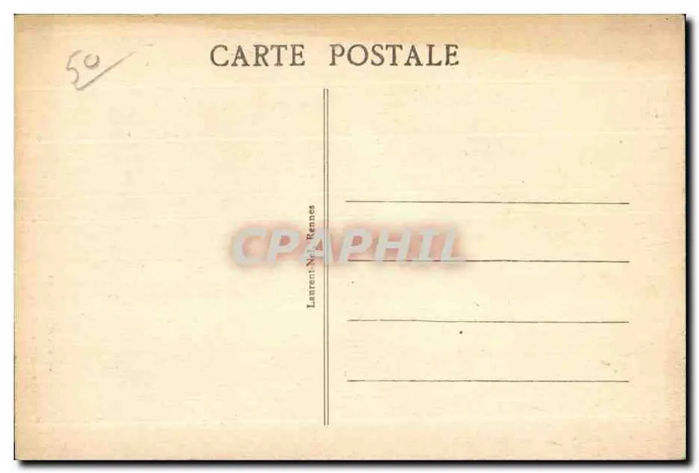 Carolles — Kleiner Weg im Tal der Maler — Laurent, Néel, Rennes - Rückseite