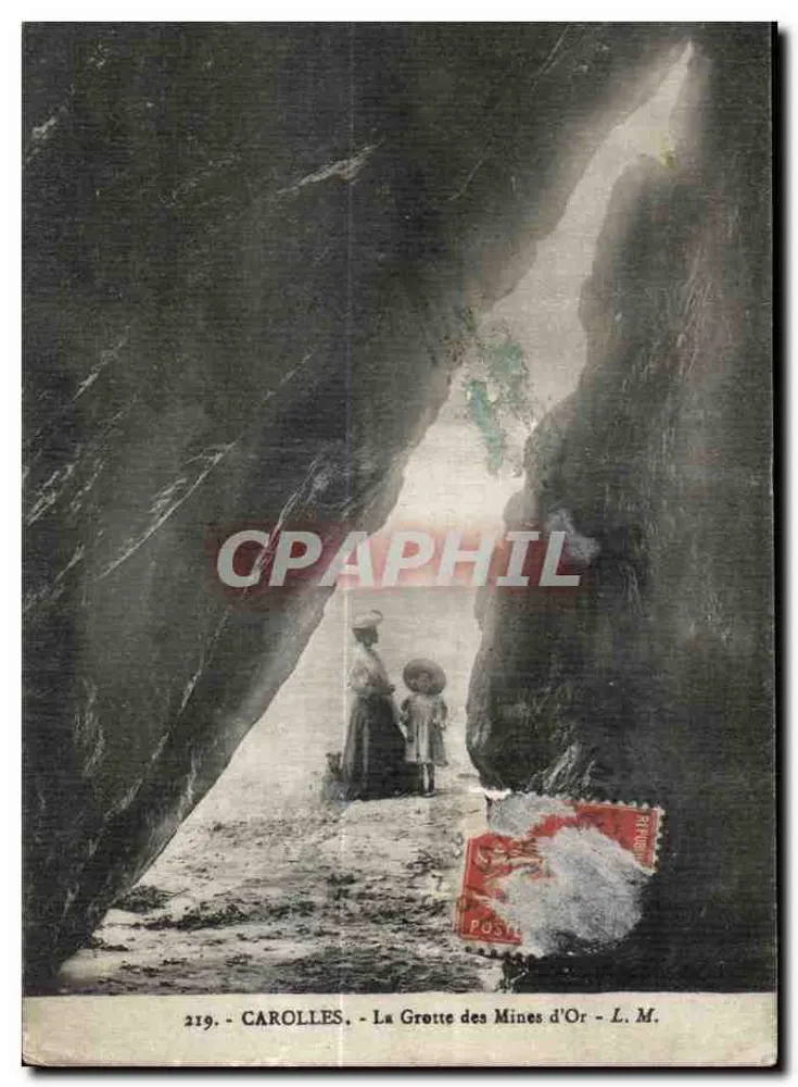 Carolles — Die Goldgrubenhöhle — L. M. — n° 219 - Vorderseite