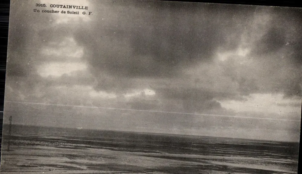 Coutainville — Um pôr do sol — G. F. - Frente