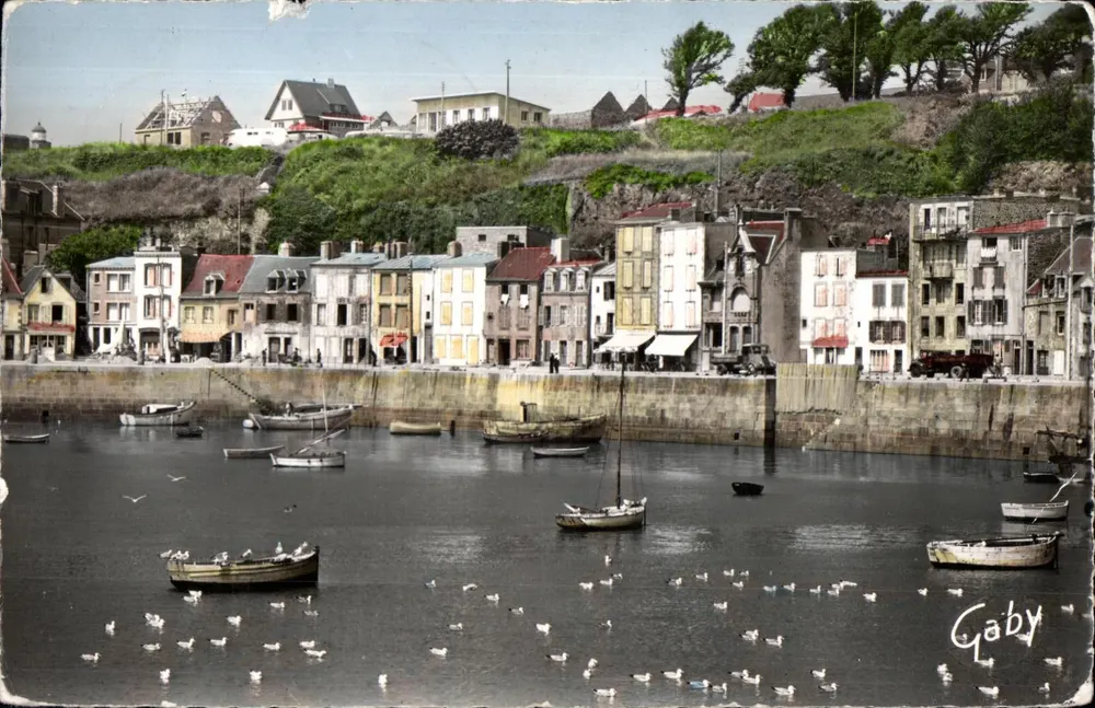 Le Port d'Avant-Port — vue du port avec bateaux et mouettes — éditeur Gaby - Vorderseite
