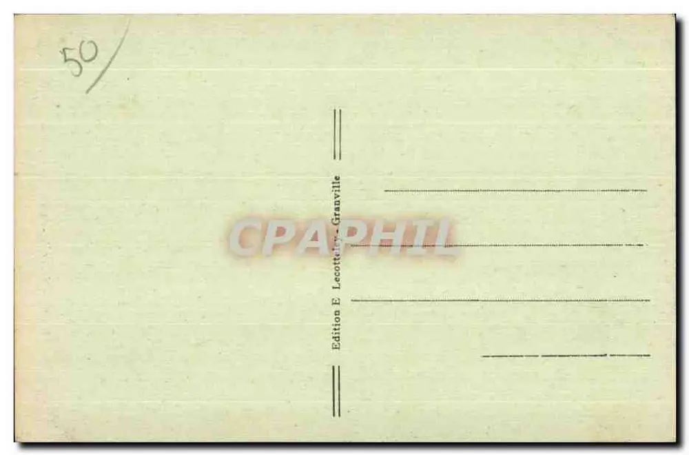 Granville — La Grande Porte — Edizione E. Lecottet, Granville - Verso