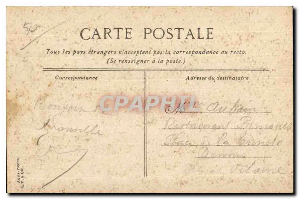 Granville - Der Strand in der Nähe des Casinos — Verleger LV & C°, Nr. 788 - Rückseite