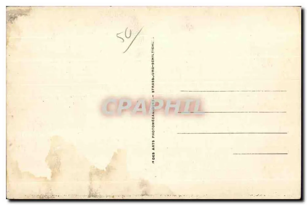 Granville — Panorama da Praia — Bilhete postal antigo 227 - Verso