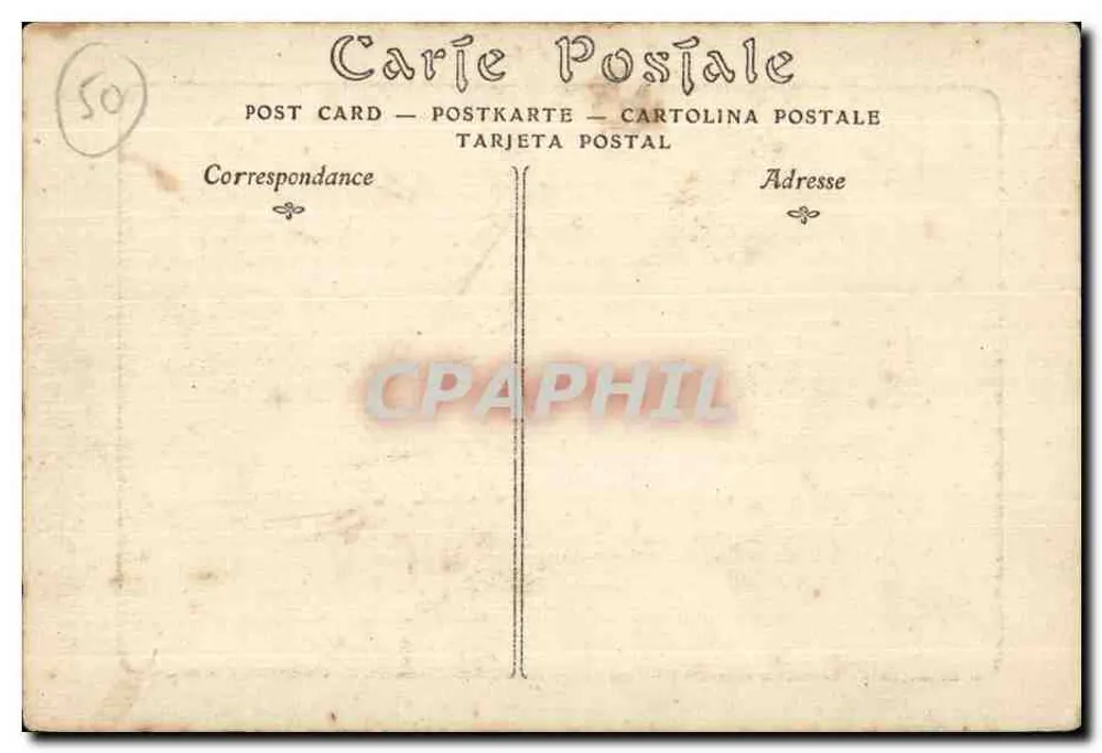 Granville - Allgemeiner Blick vom Arsenal — Heliografie von N.D. Phot. - Rückseite