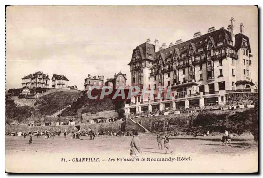 Granville — Die Klippen und das Normandy-Hotel — Edition A. Bezaard, Granville - Vorderseite
