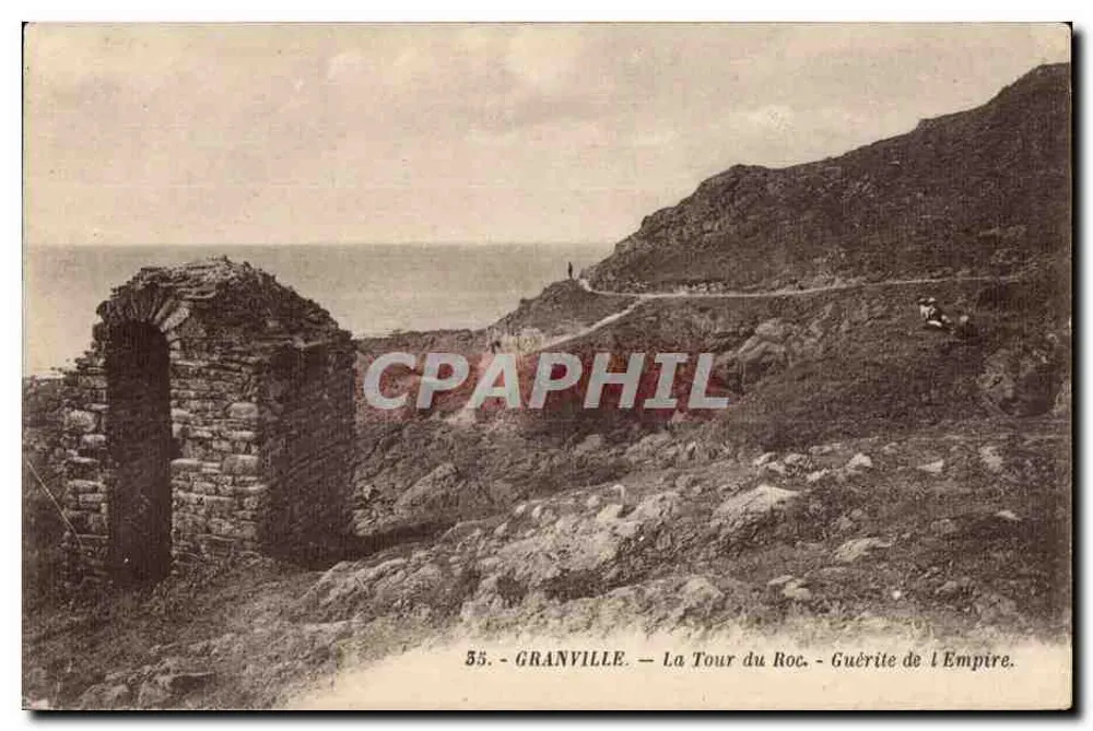 Granville — Die Felsenturm — Wachturm der Empire — Edition E. Lecotetey, Granville, Nr. 35 - Vorderseite